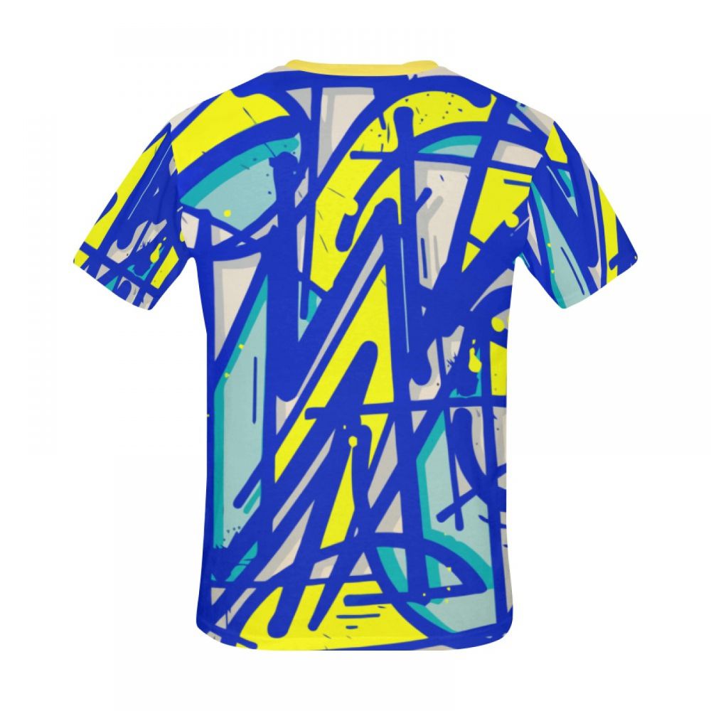 Camiseta Corta Argentina Módulo De Extrusión De Arte Abstracto Hombre