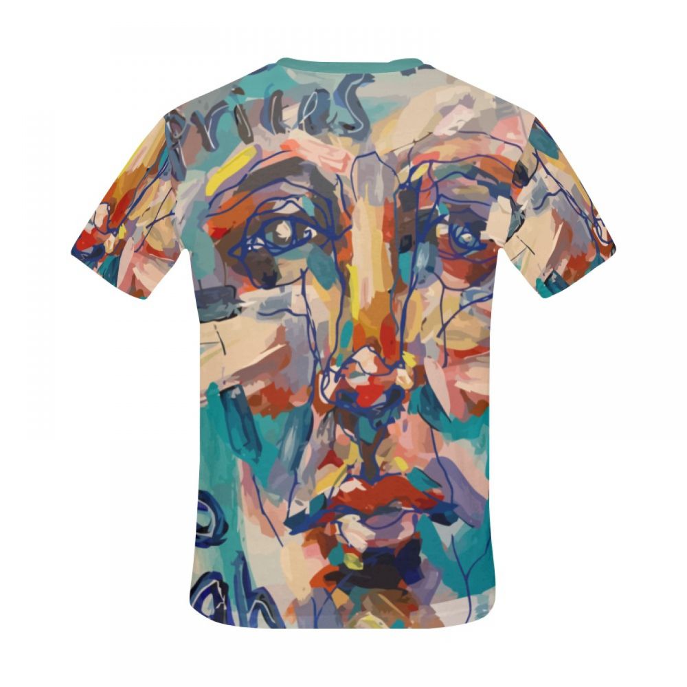 Camiseta Corta Argentina Hombres De Tinta De Arte Abstracto Hombre