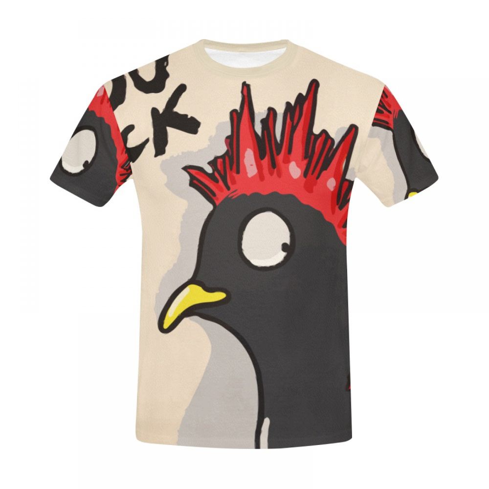 Camiseta Corta Argentina Arte You Rock Pollo Hombre