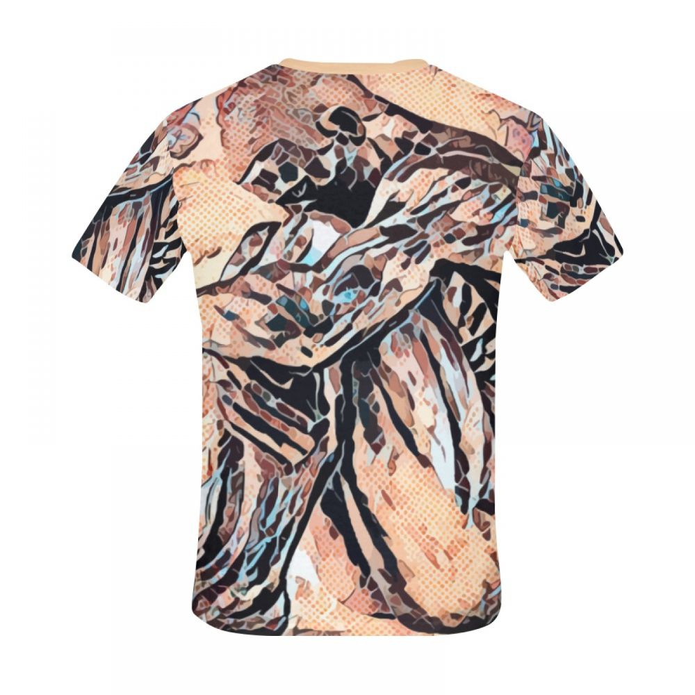 Camiseta Corta Argentina Arte Digital Solitario Hombre