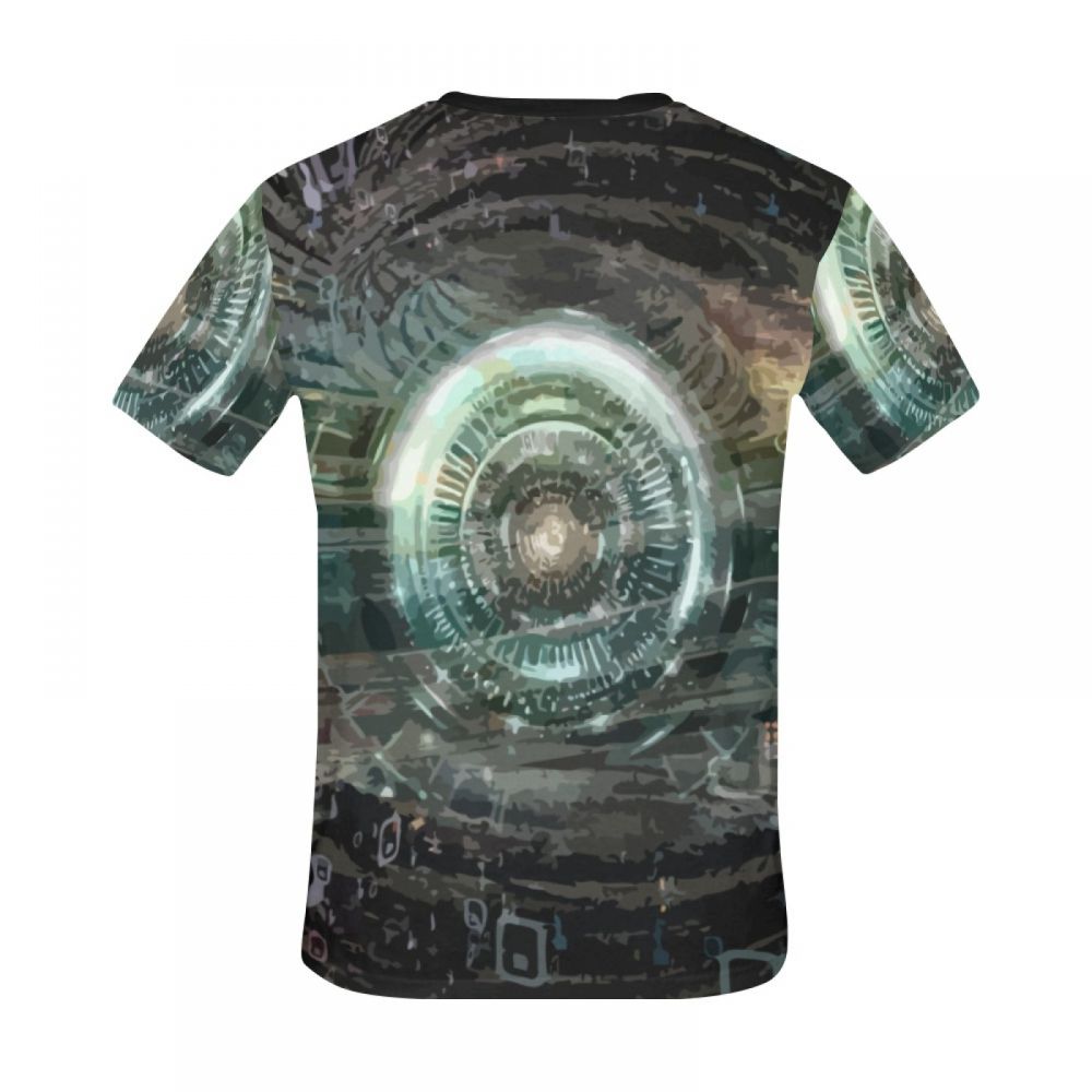 Camiseta Corta Argentina Pasaje Brillante Digital De Arte Hombre