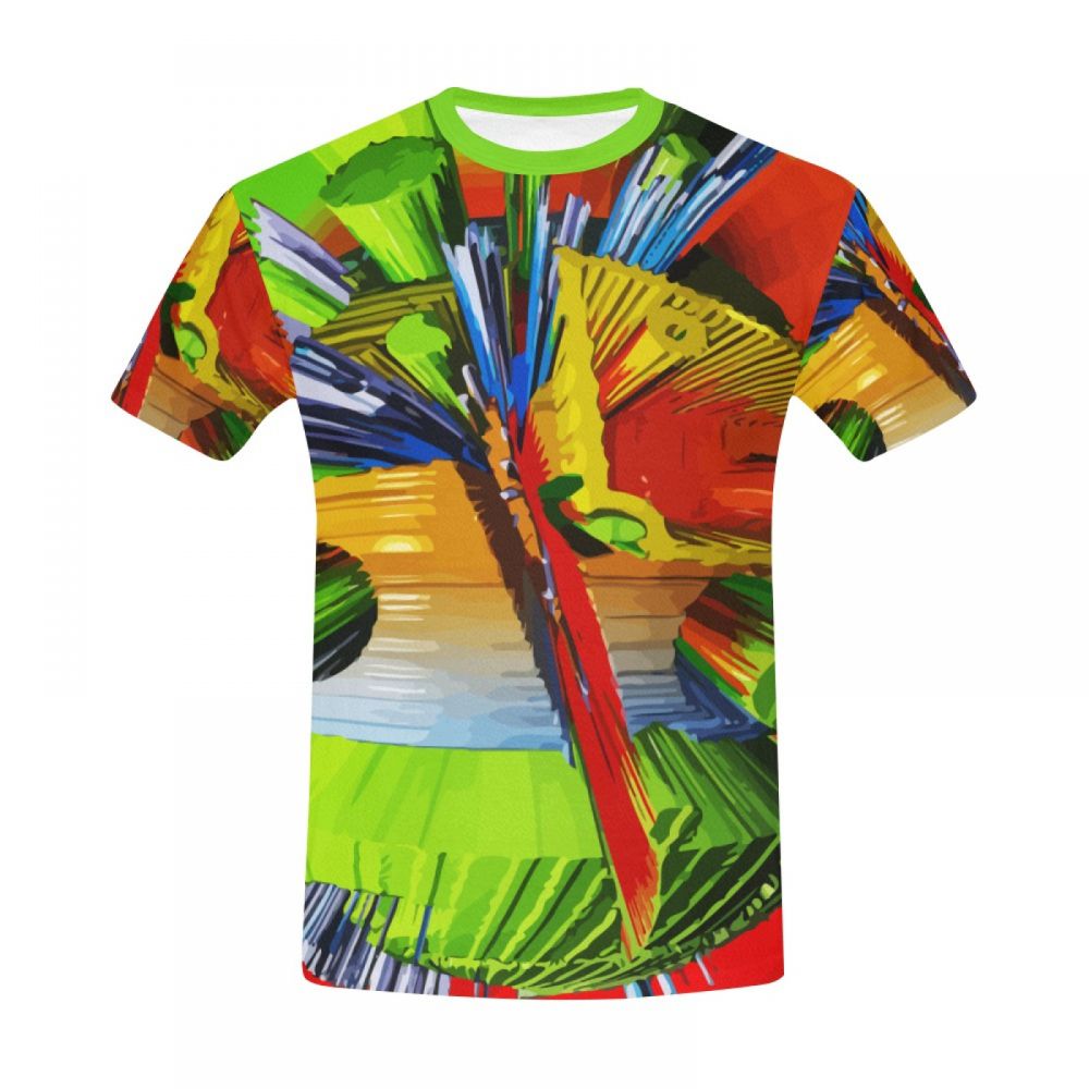 Camiseta Corta Argentina Arte Digital Terremoto Pico Hombre