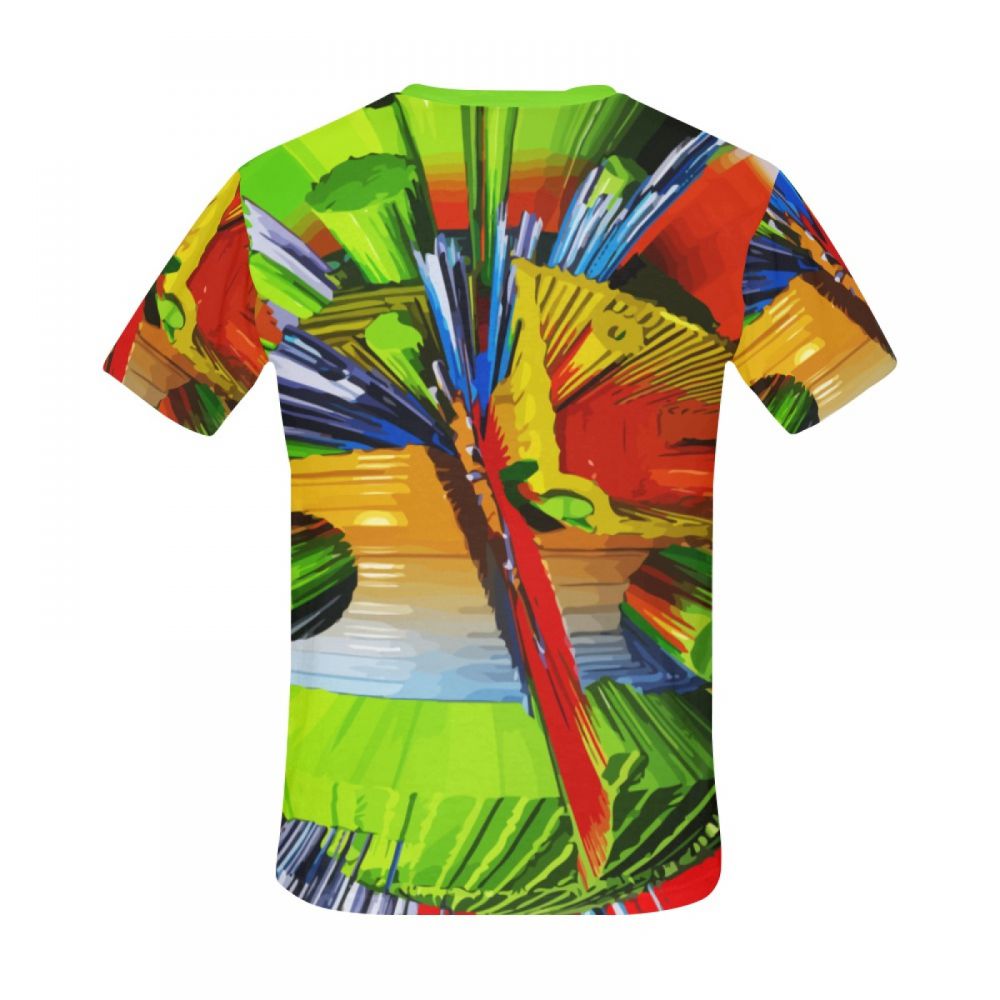 Camiseta Corta Argentina Arte Digital Terremoto Pico Hombre