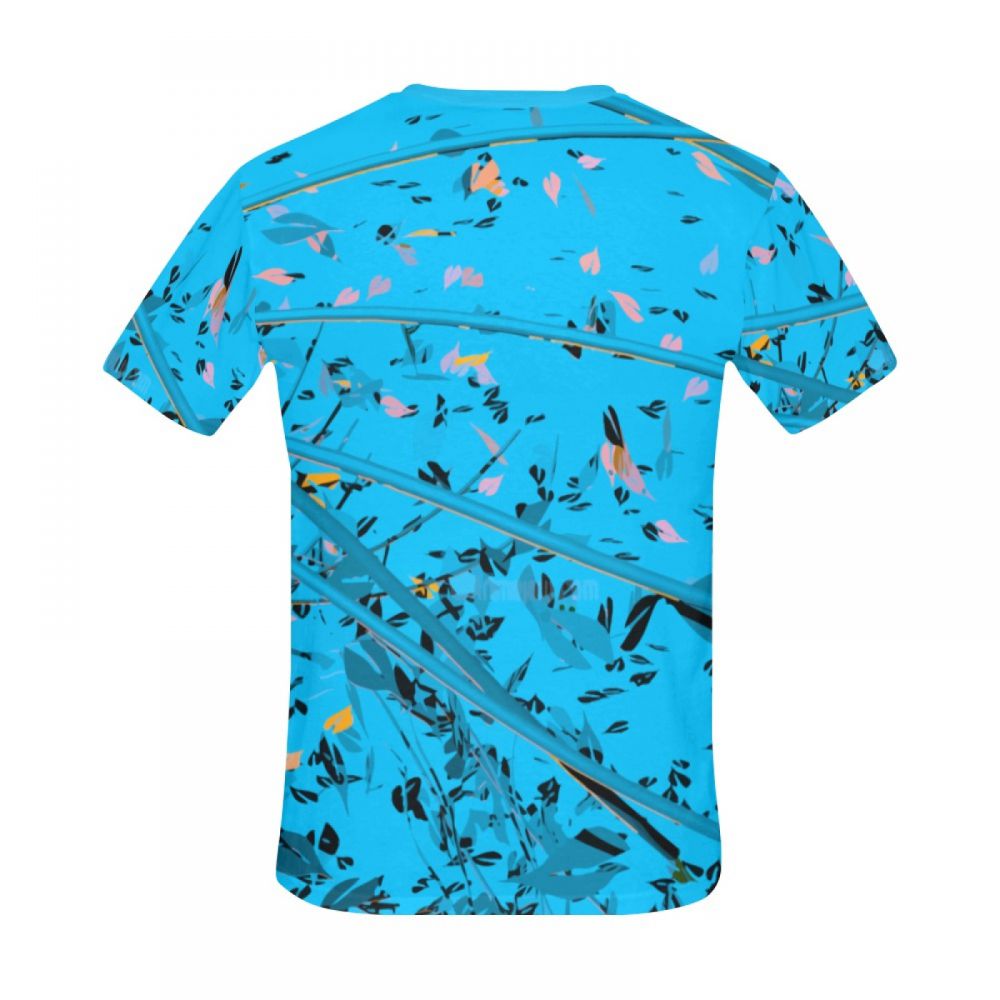 Camiseta Corta Argentina árbol Arte Hoja Pájaro Hombre