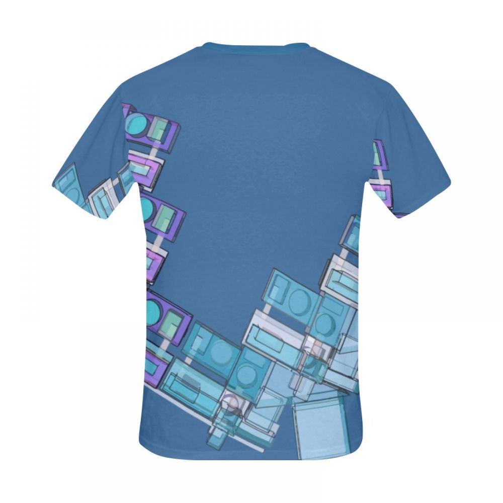 Camiseta Corta Argentina Modelado 3d Arte Geométrico Hombre