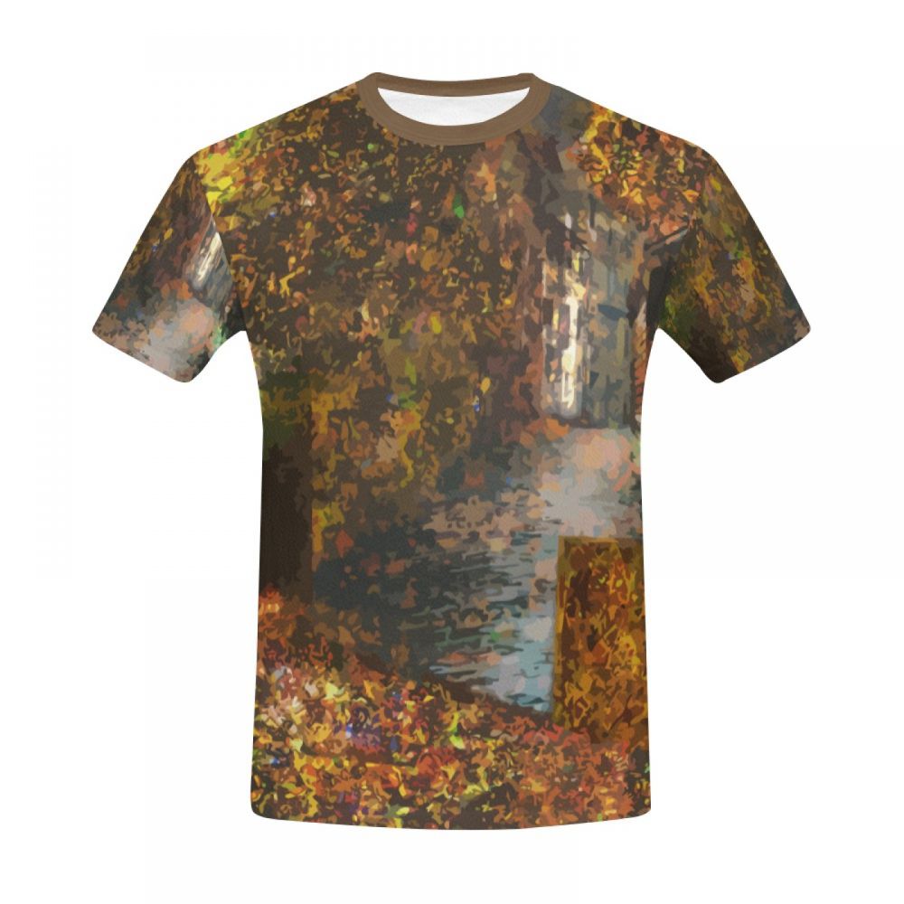 Camiseta Corta Argentina Arte Digital Ciudad Oculta Hombre