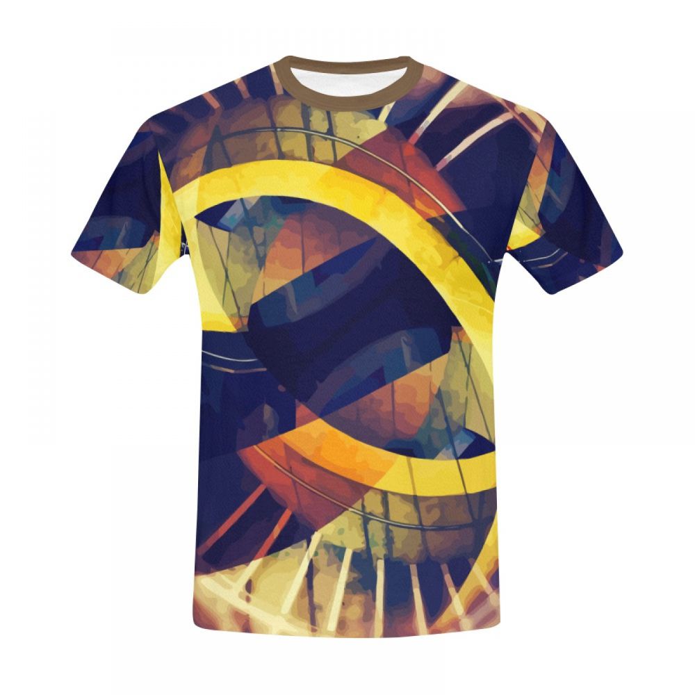 Camiseta Corta Argentina Portal Cósmico De Arte Digital Hombre