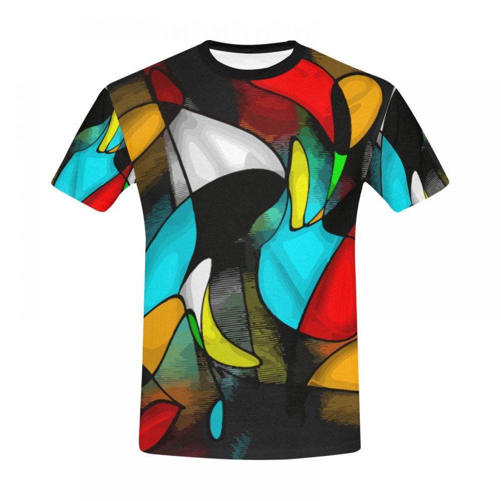 Camiseta Corta Argentina Arte Abstracto Loco Amor Hombre