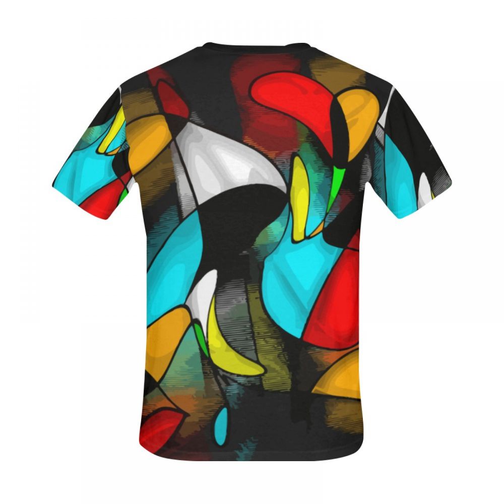 Camiseta Corta Argentina Arte Abstracto Loco Amor Hombre