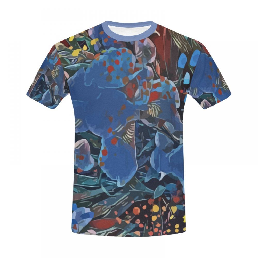 Camiseta Corta Argentina Sueños Vívidos De Arte Abstracto Hombre