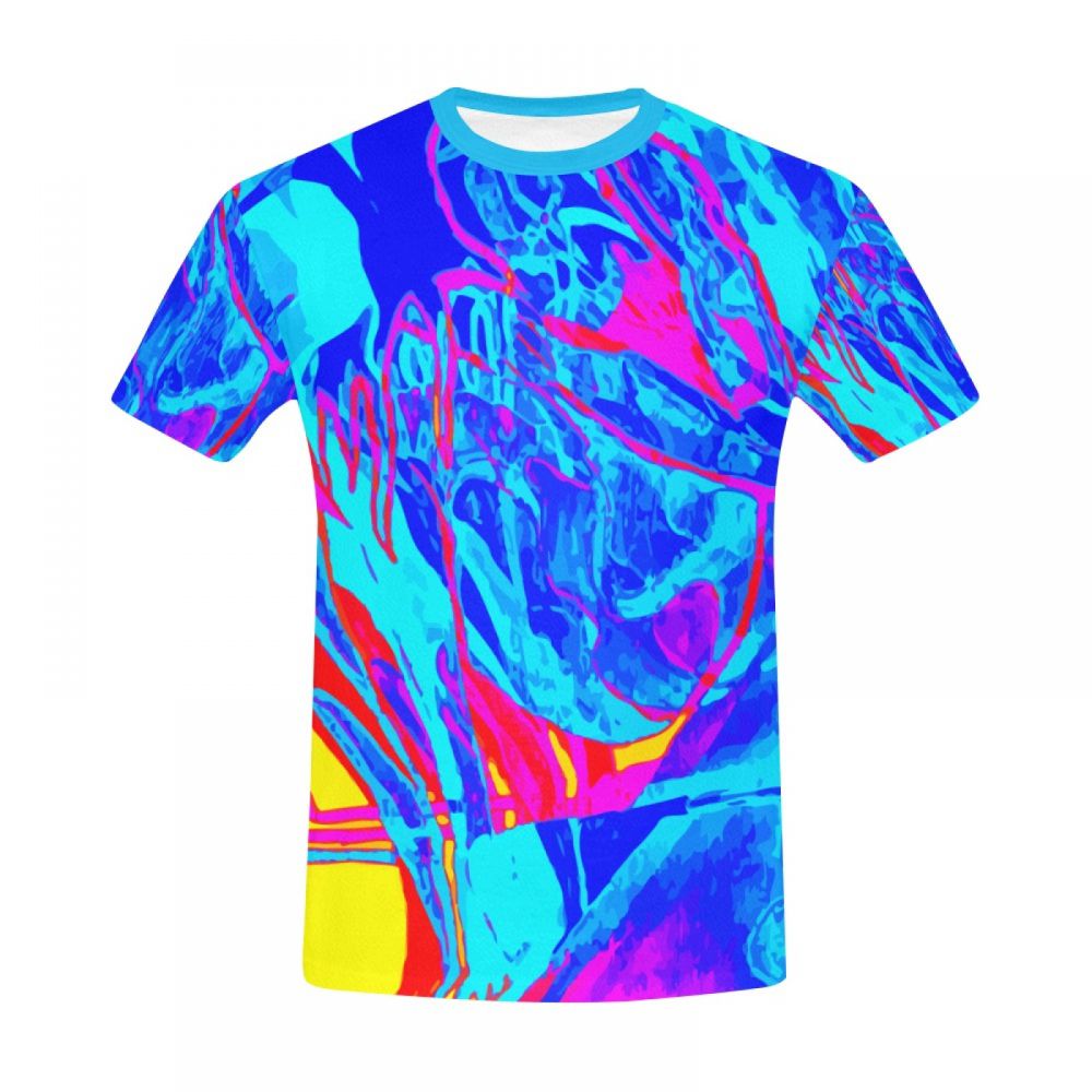 Camiseta Corta Argentina El Arte Abstracto Sufre Hombre