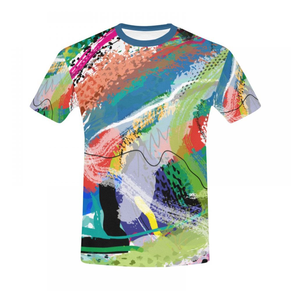 Camiseta Corta Argentina Se Acerca La Primavera Del Arte Abstracto Hombre