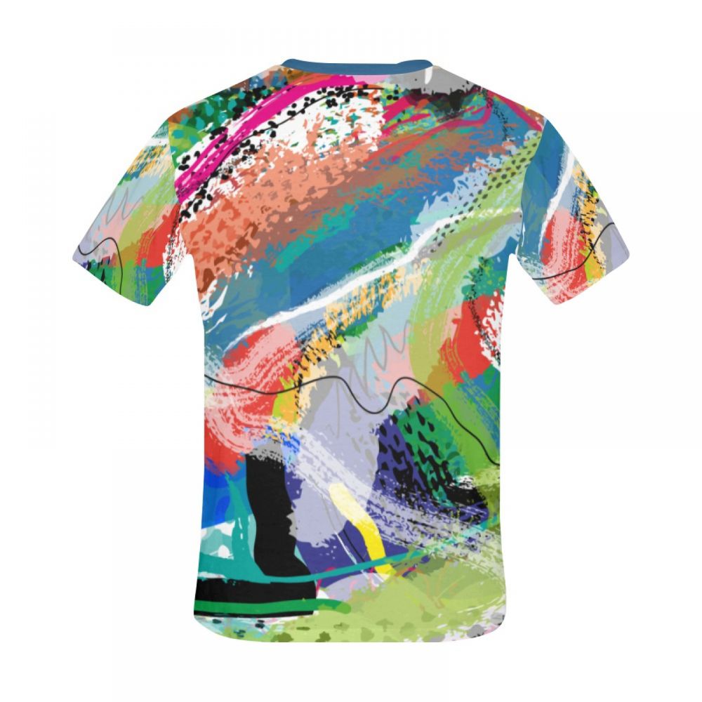 Camiseta Corta Argentina Se Acerca La Primavera Del Arte Abstracto Hombre