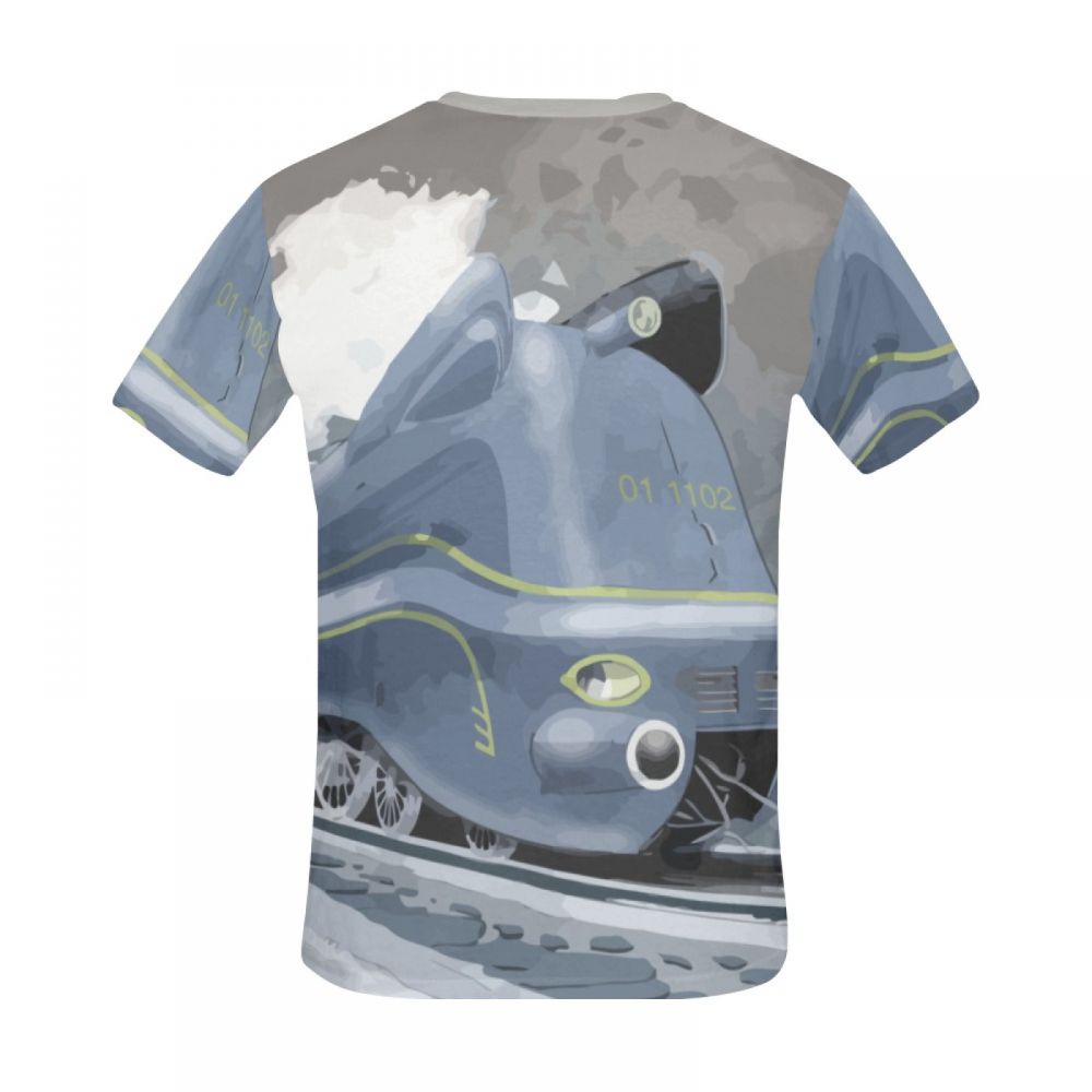 Camiseta Corta Argentina Locomotora De Arte Clásico Hombre