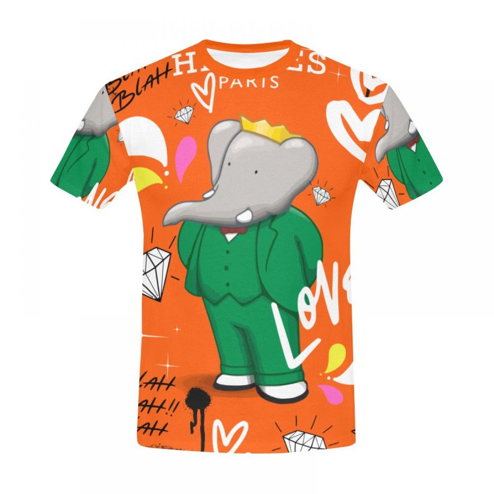 Camiseta Corta Argentina Arte Callejero Sr. Elefante Hombre