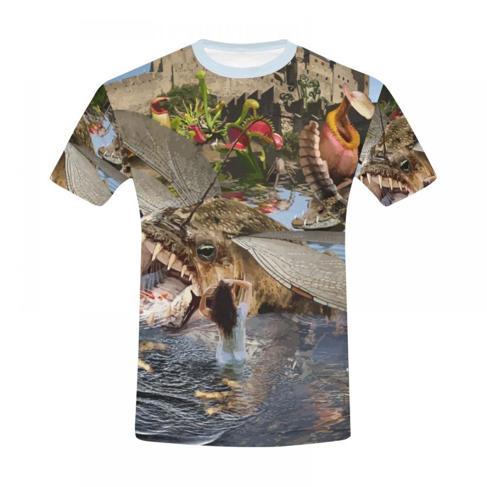 Camiseta Corta Argentina Bosque Primigenio Arte Animal Hombre