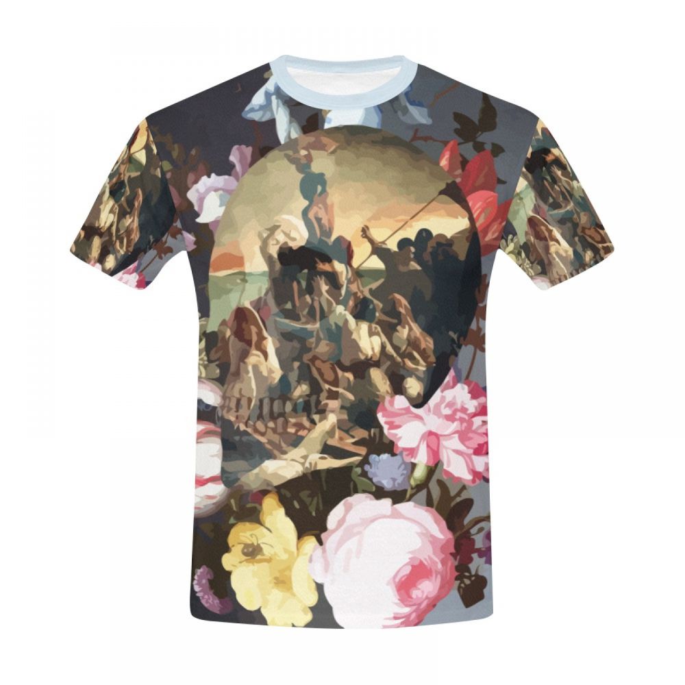 Camiseta Corta Argentina Arte Surrealismo Renacimiento Guerra Hombre