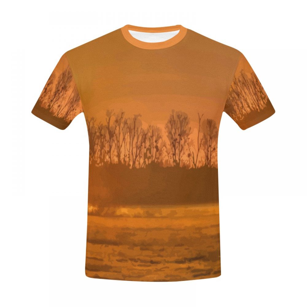 Camiseta Corta Argentina Bosque De Dunas De Cine De Arte Hombre