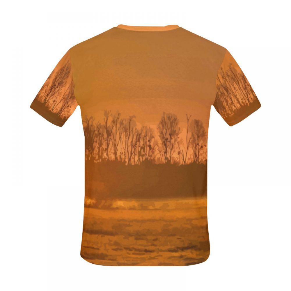 Camiseta Corta Argentina Bosque De Dunas De Cine De Arte Hombre