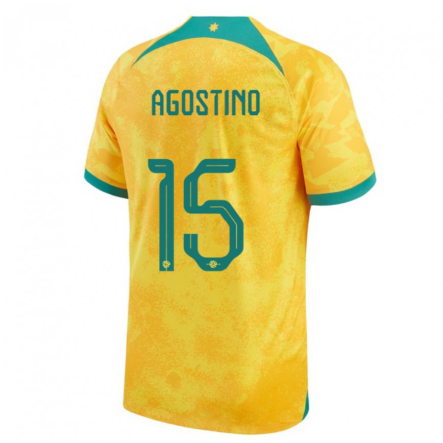 Niño Camiseta Australia Nick D'agostino #15 Dorado 1ª Equipación 22-24 Argentina