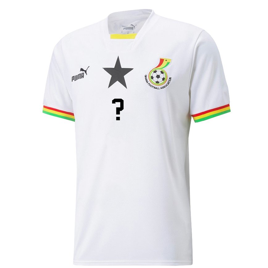 Niño Camiseta Ghana Su Nombre #0 Blanco 1ª Equipación 22-24 Argentina