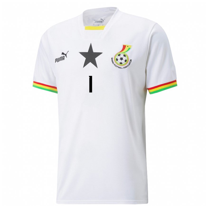 Niño Camiseta Ghana Richard Ofori #1 Blanco 1ª Equipación 22-24 Argentina