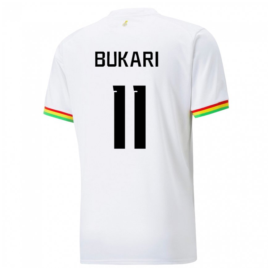 Niño Camiseta Ghana Osman Bukari #11 Blanco 1ª Equipación 22-24 Argentina