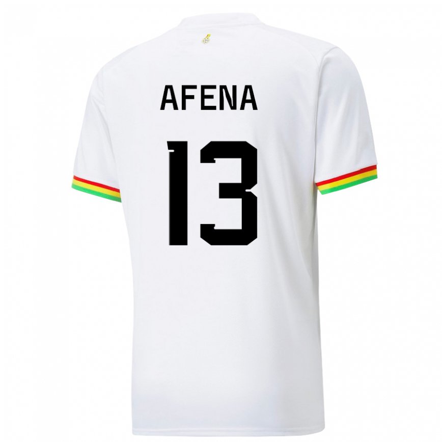 Niño Camiseta Ghana Felix Afena-gyan #13 Blanco 1ª Equipación 22-24 Argentina