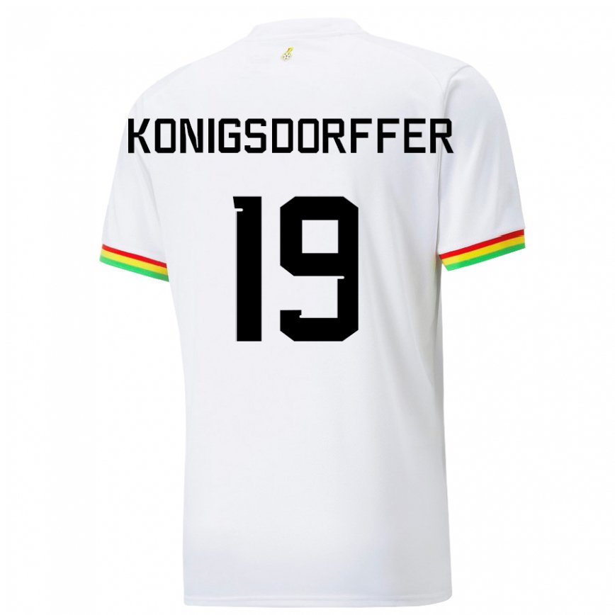 Niño Camiseta Ghana Ransford-yeboah Konigsdorffer #19 Blanco 1ª Equipación 22-24 Argentina