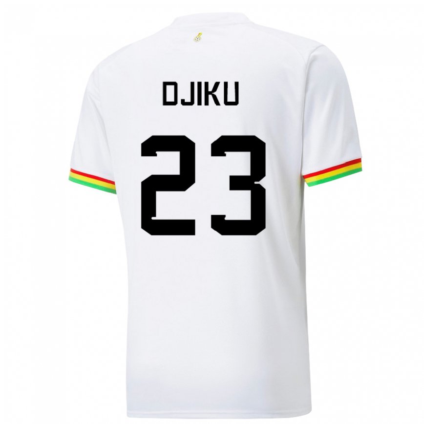 Niño Camiseta Ghana Alexander Djiku #23 Blanco 1ª Equipación 22-24 Argentina