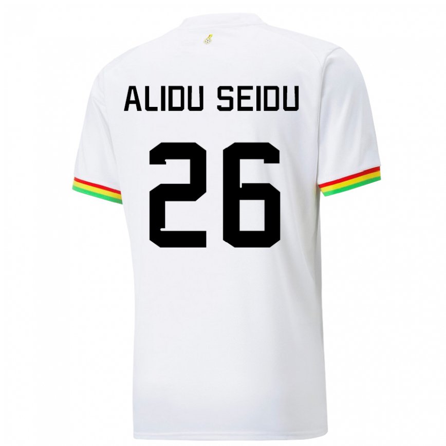 Niño Camiseta Ghana Alidu Seidu #26 Blanco 1ª Equipación 22-24 Argentina