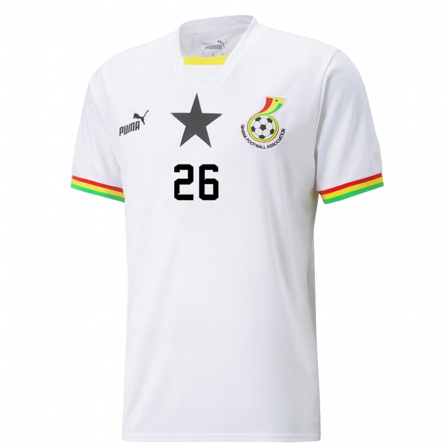 Niño Camiseta Ghana Alidu Seidu #26 Blanco 1ª Equipación 22-24 Argentina