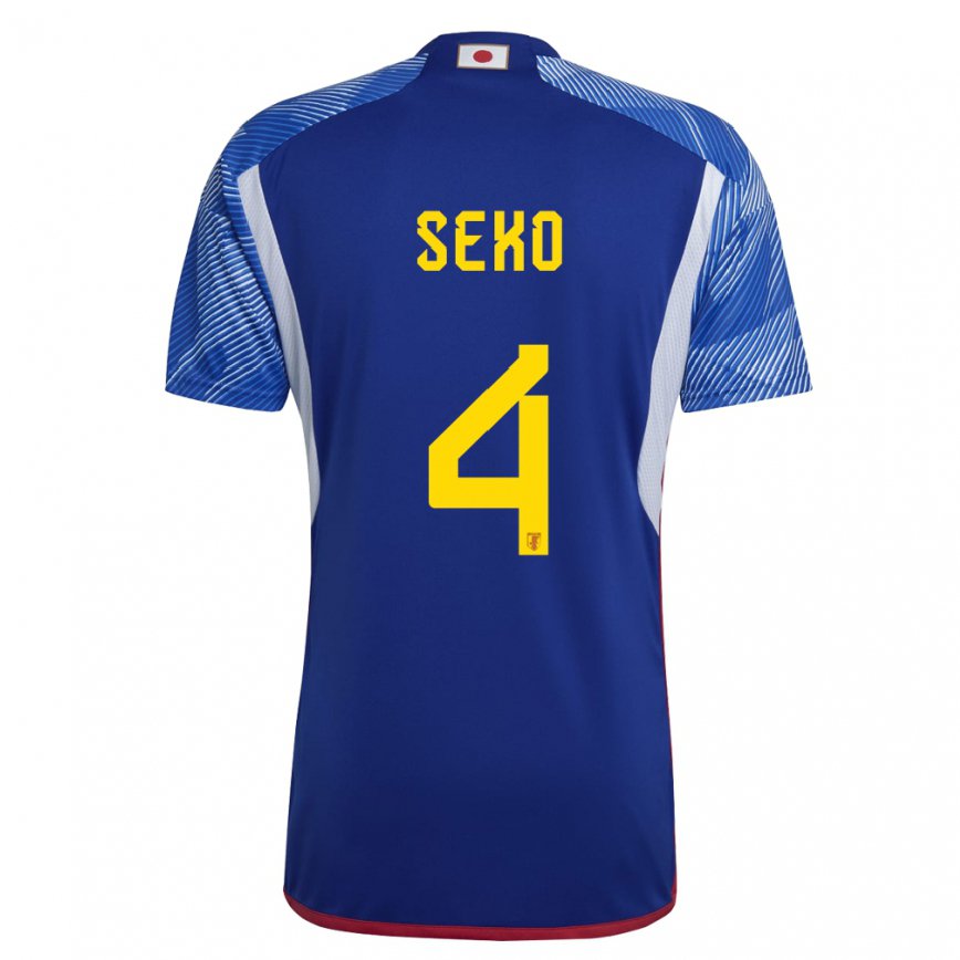 Niño Camiseta Japón Ayumu Seko #4 Azul Real 1ª Equipación 22-24 Argentina