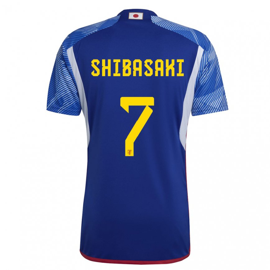 Niño Camiseta Japón Gaku Shibasaki #7 Azul Real 1ª Equipación 22-24 Argentina