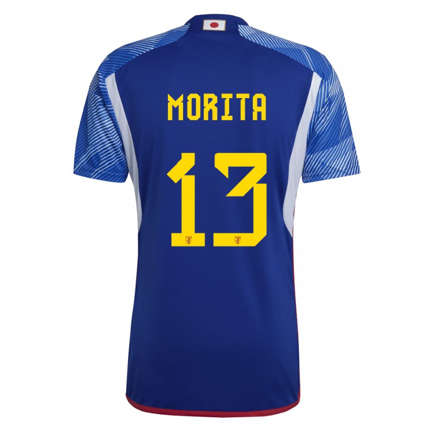 Niño Camiseta Japón Hidemasa Morita #13 Azul Real 1ª Equipación 22-24 Argentina