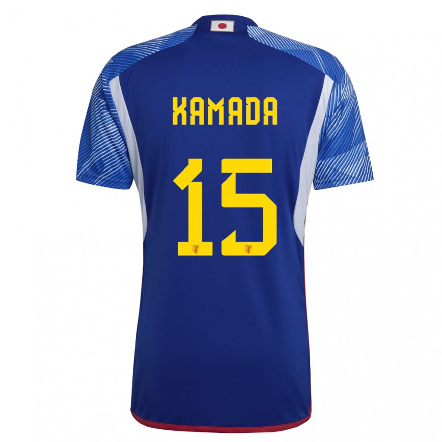 Niño Camiseta Japón Daichi Kamada #15 Azul Real 1ª Equipación 22-24 Argentina