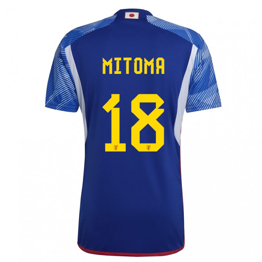 Niño Camiseta Japón Kaoru Mitoma #18 Azul Real 1ª Equipación 22-24 Argentina