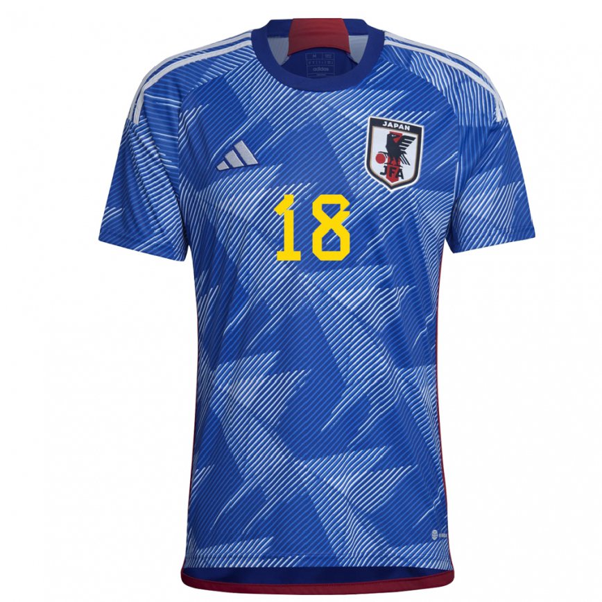 Niño Camiseta Japón Kaoru Mitoma #18 Azul Real 1ª Equipación 22-24 Argentina