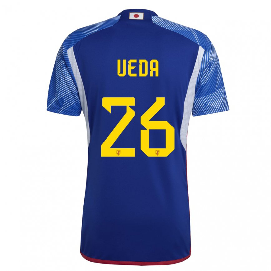 Niño Camiseta Japón Ayase Ueda #26 Azul Real 1ª Equipación 22-24 Argentina