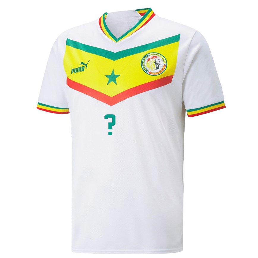 Niño Camiseta Senegal Su Nombre #0 Blanco 1ª Equipación 22-24 Argentina