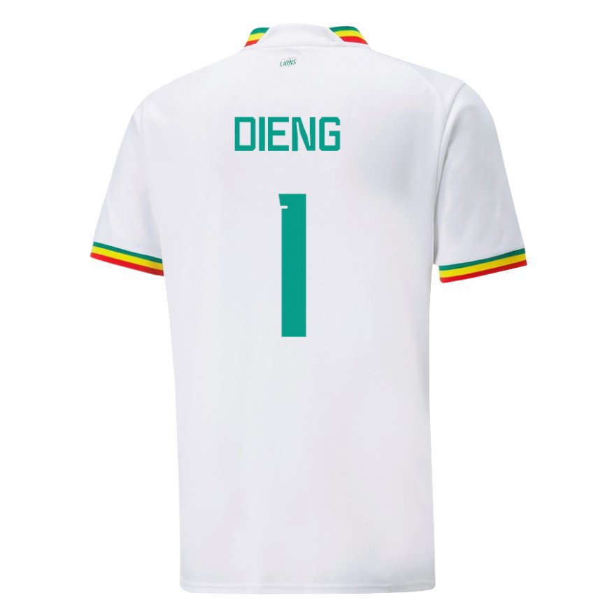 Niño Camiseta Senegal Timothy Dieng #1 Blanco 1ª Equipación 22-24 Argentina