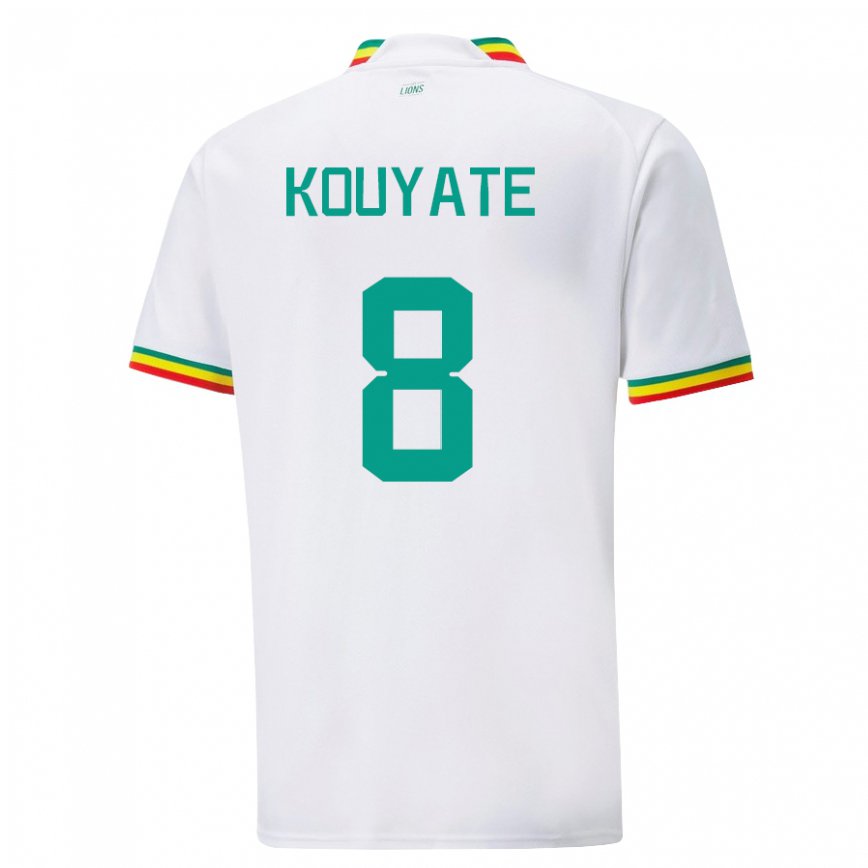 Niño Camiseta Senegal Cheikhou Kouyate #8 Blanco 1ª Equipación 22-24 Argentina