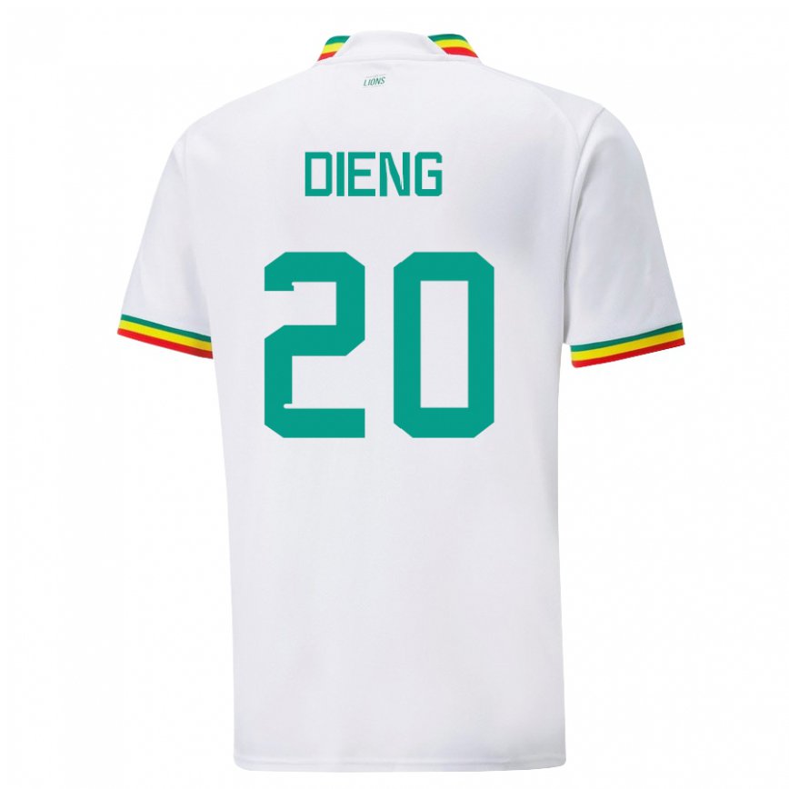 Niño Camiseta Senegal Bamba Dieng #20 Blanco 1ª Equipación 22-24 Argentina