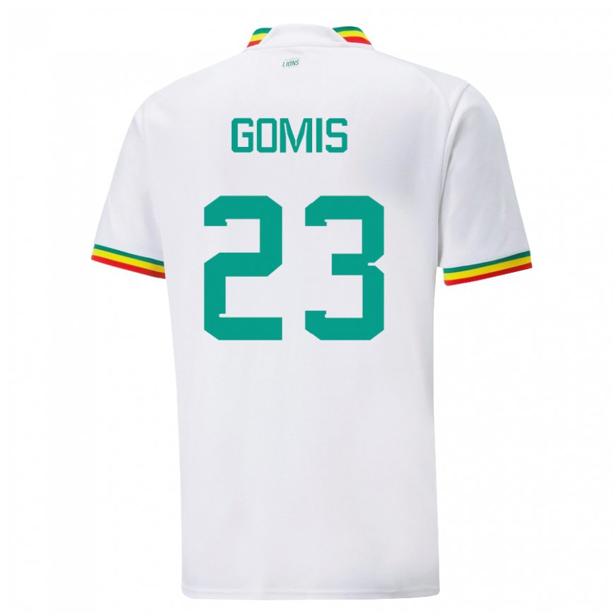 Niño Camiseta Senegal Alfred Gomis #23 Blanco 1ª Equipación 22-24 Argentina