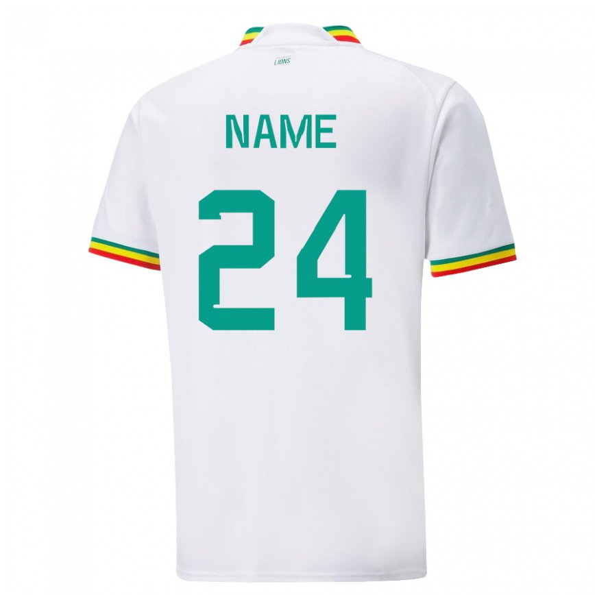 Niño Camiseta Senegal Moustapha Name #24 Blanco 1ª Equipación 22-24 Argentina