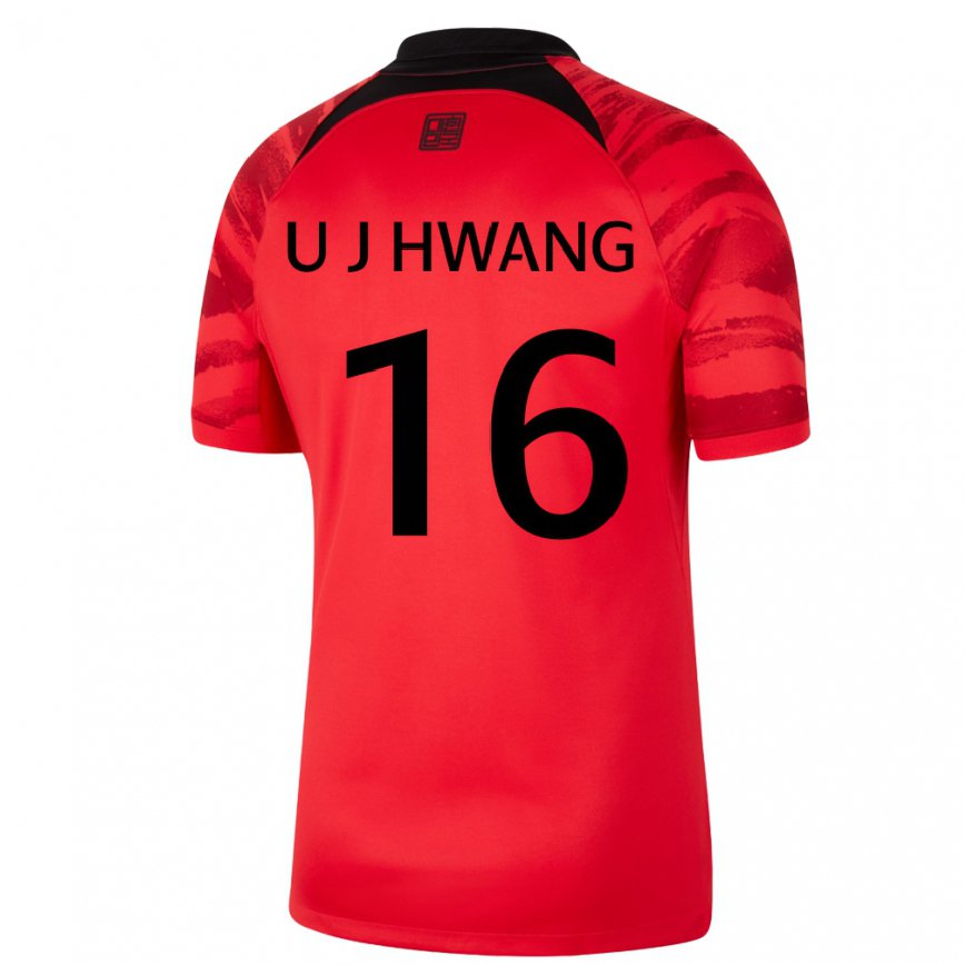 Niño Camiseta Corea Del Sur Ui-jo Hwang #16 Rojo Volver 1ª Equipación 22-24 Argentina