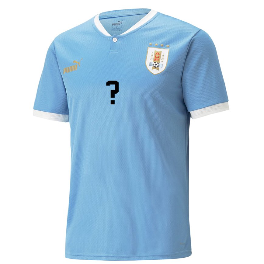 Niño Camiseta Uruguay Su Nombre #0 Azul 1ª Equipación 22-24 Argentina