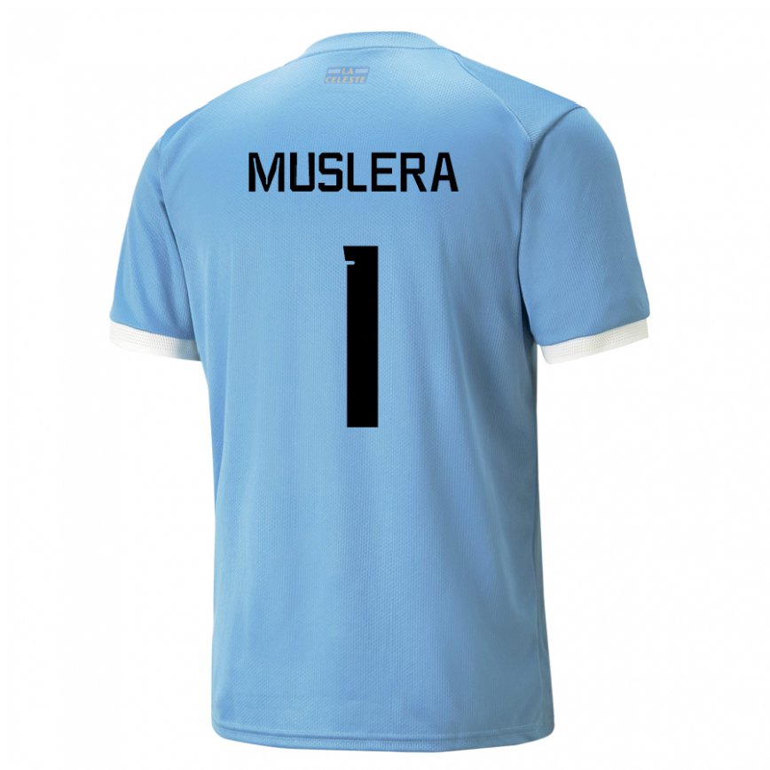 Niño Camiseta Uruguay Fernando Muslera #1 Azul 1ª Equipación 22-24 Argentina