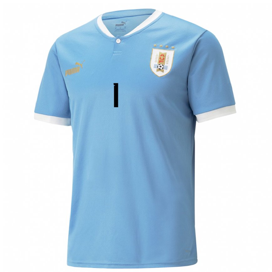 Niño Camiseta Uruguay Fernando Muslera #1 Azul 1ª Equipación 22-24 Argentina