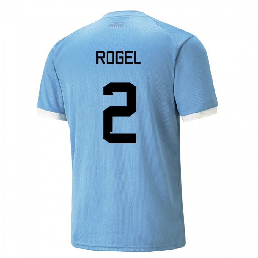 Niño Camiseta Uruguay Agustin Rogel #2 Azul 1ª Equipación 22-24 Argentina